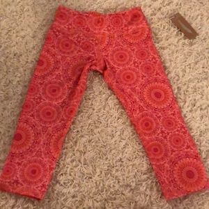 Scorpio Sol leggings NWT, xs, cute pink print!